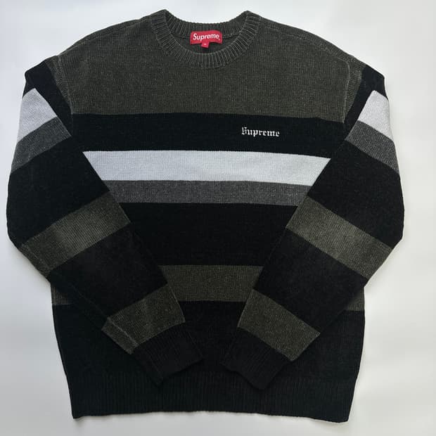 SUPREME 18FW Chenille Sweater 슈프림 니트