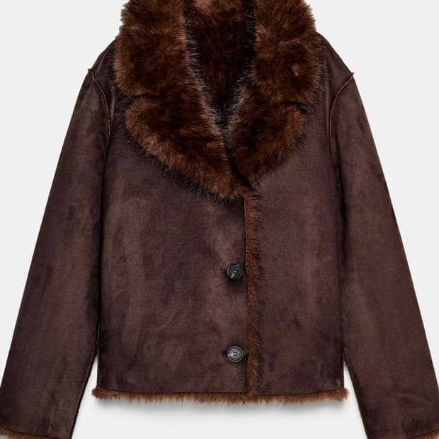 Zara 리버시블 무스탕 퍼자켓