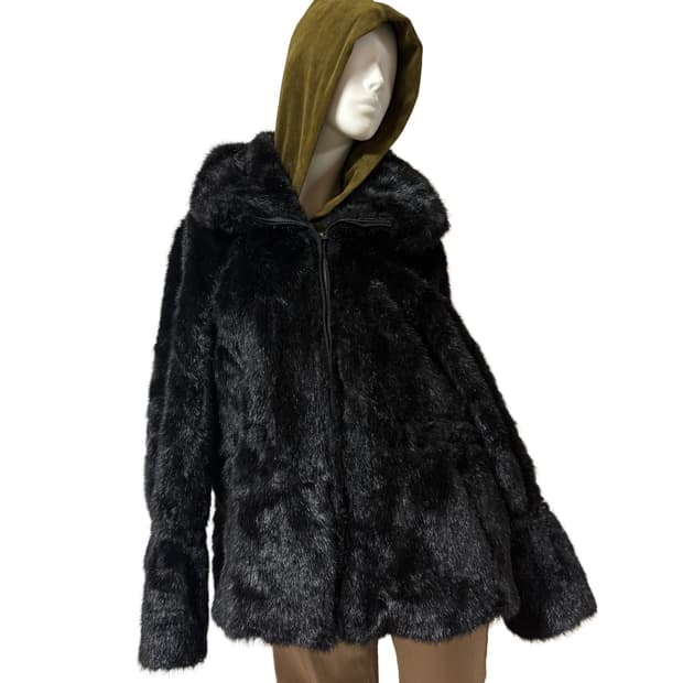 페이크 퍼 코트 자켓