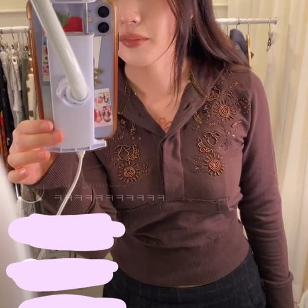 와이즈걸/ 키스마크 빈티지 후드티