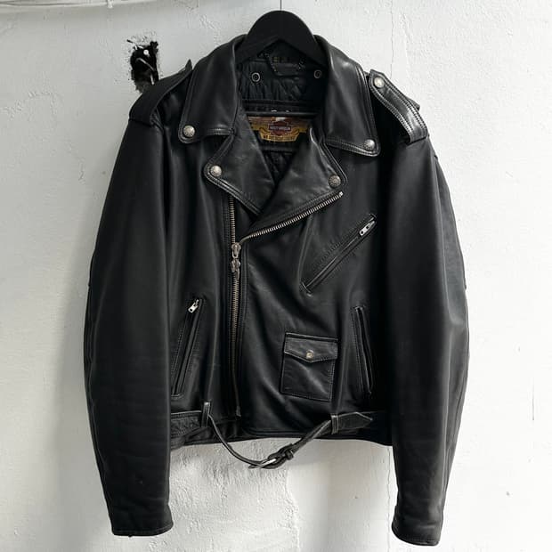 00's 할리 데이비슨 레더 더블라이더 자켓 모터사이클 자켓