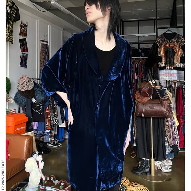 ~1990s MITSUKOSHI Velour Hanten Robe