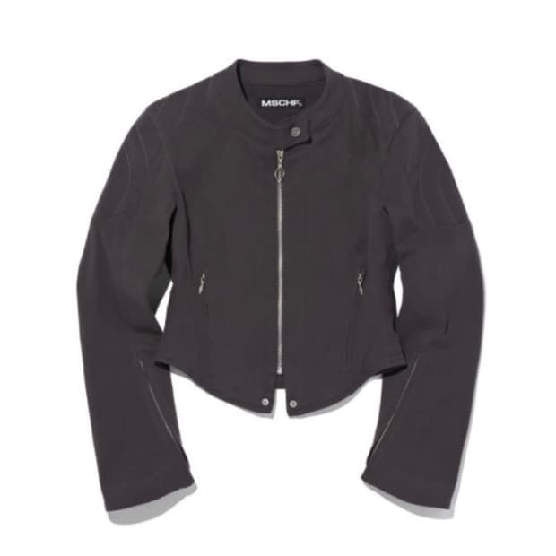 [미착용] Mischief 미스치프 바이커 자켓 차콜 S