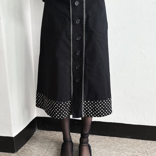 sonia rykiel 소니아리키엘 폴카도트 스커트