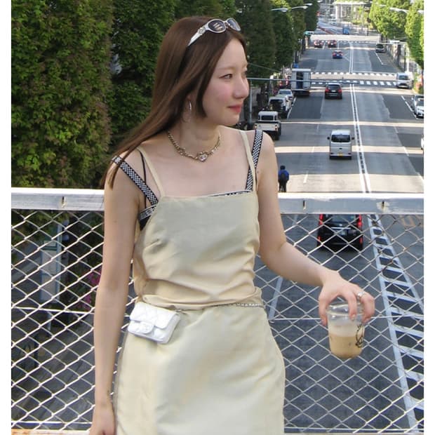 오눅 플랙 레이어드 원피스