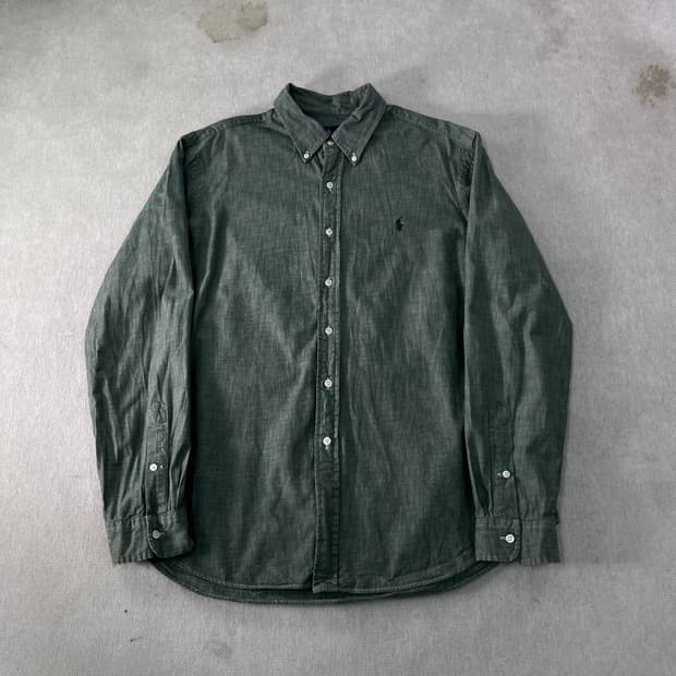 105 폴로랄프로렌 카키 코튼 셔츠