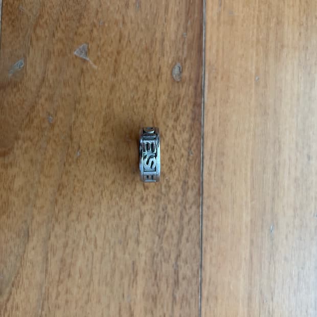 디젤 레터링 반지 8호