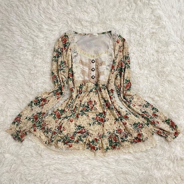 엑시즈팜 리즈리사 고전 히메카지 블라우스 히메갸루 라떼갸루