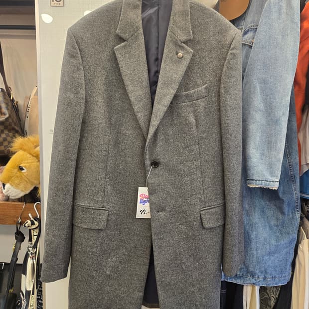 [쿨거환영]Renoma  Homme 남성 캐시미어 10% 혼방 울 코트 