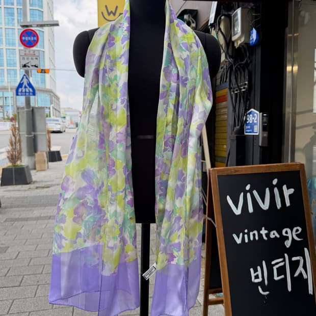 Yves Saint Laurent 100% Silk Scarf