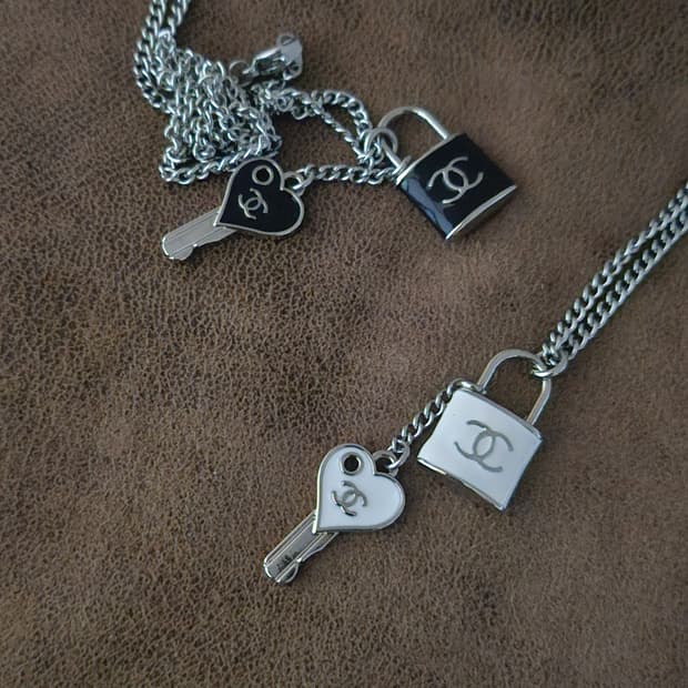 466 샤넬 정품 빈티지 업사이클링 목걸이