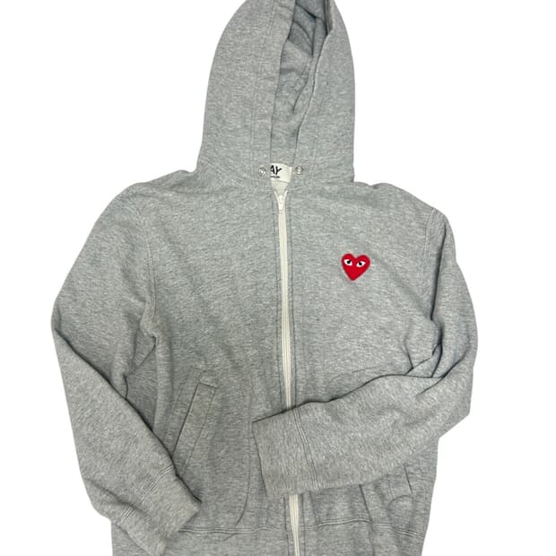 꼼데가르송 후드집업 회색