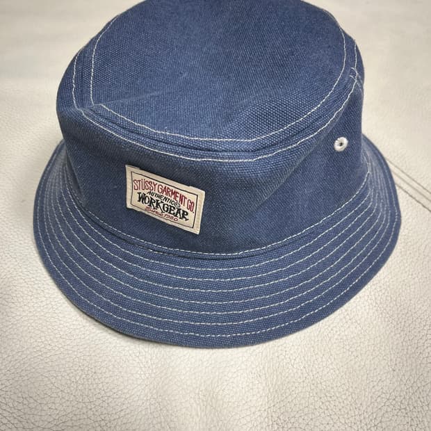 스투시 데님 버킷햇