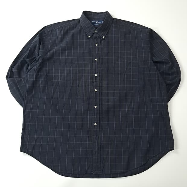CA229 2XL 폴로 빅사이즈 90s 클래식 타탄체크 셔츠 남방