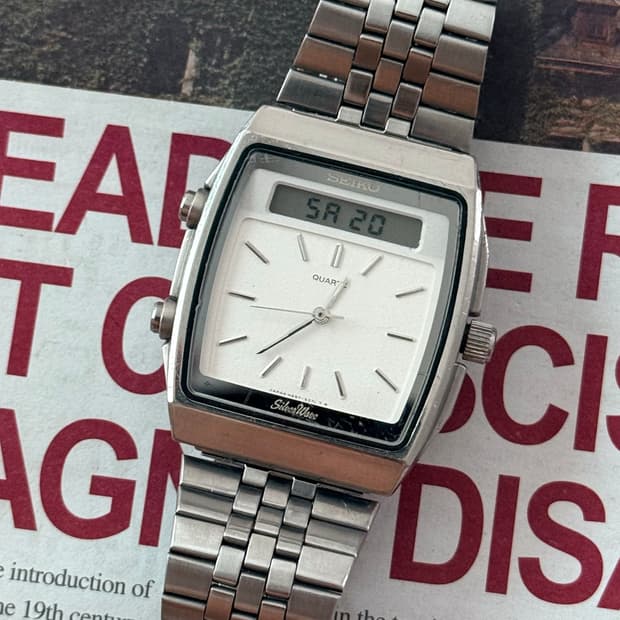 Seiko 세이코 쿼츠 SilverWave 아니디지 1982
