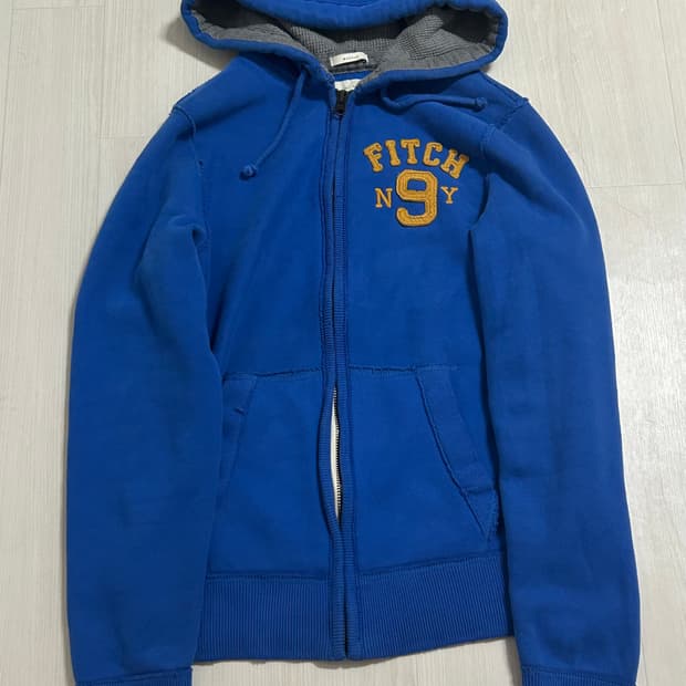 아베크롬비 블루 오버핏 머슬 후드집업