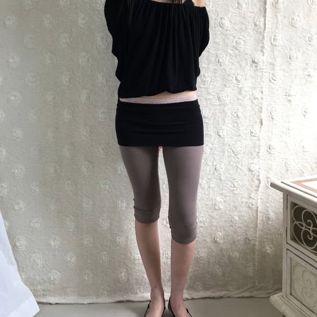 브리즈아카이브 느낌 카프리 폴딩 레깅스