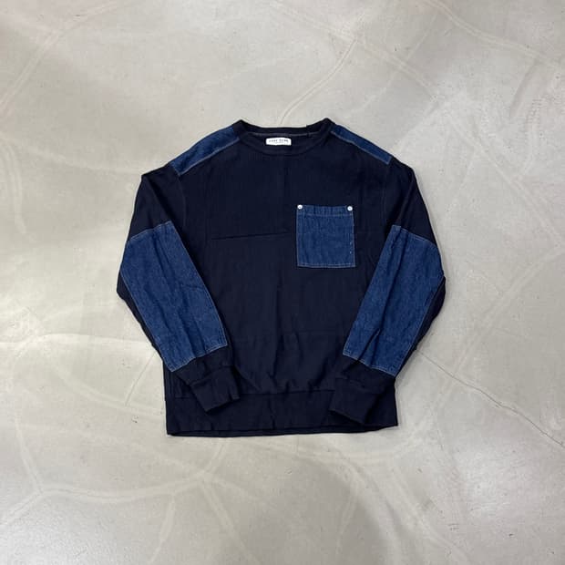아비렉스 타입 블루 데님 니트 M