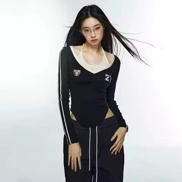 디어마이키코 chili lime 스포티 롱슬리브