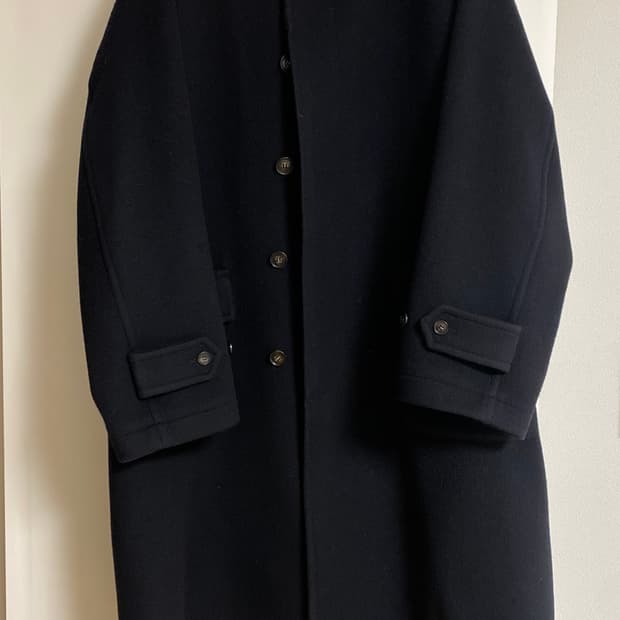 홀리선 후드 네이비 코트