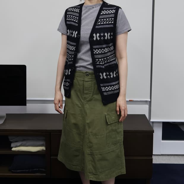 Blue Blue Japan pattern vest