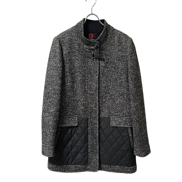 PRELIN Quilted Mix Wool Coat