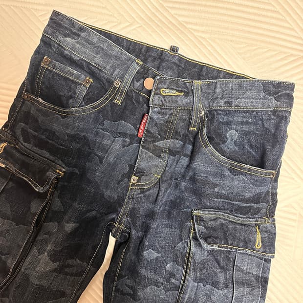 Dsquared2 로우라이즈 데님팬츠