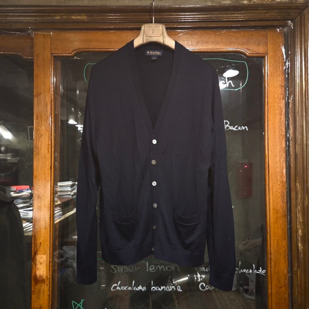 브룩스 브라더스 메리노울 니트 가디건