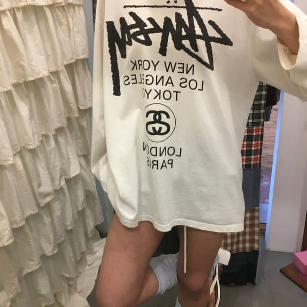 스투시 월드 투어 롱슬리브
