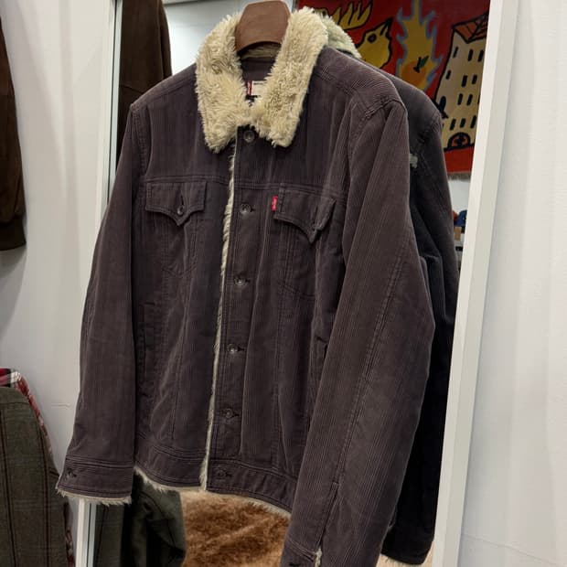 00s Levis 리바이스 쉐르파 코듀로이 웨스턴 트러커 자켓