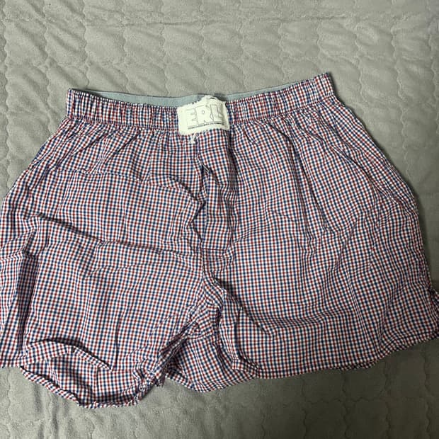 Erl 체크 복서 팬츠 
