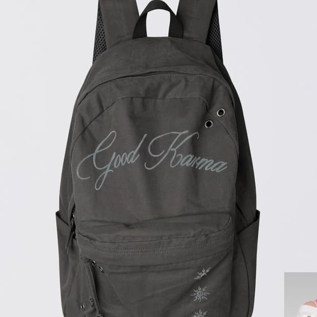 Karma Vintage Backpack Charcoal 스컬프터 백팩
