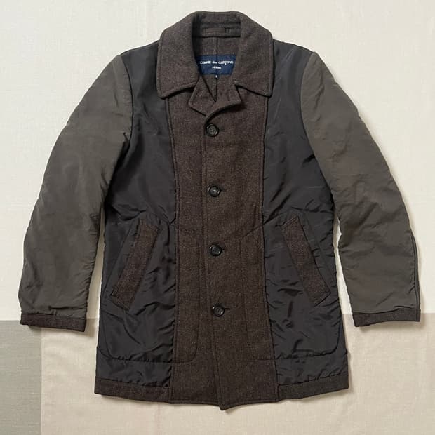 꼼데가르송 옴므 인사이드아웃 코트 comme des garcons 