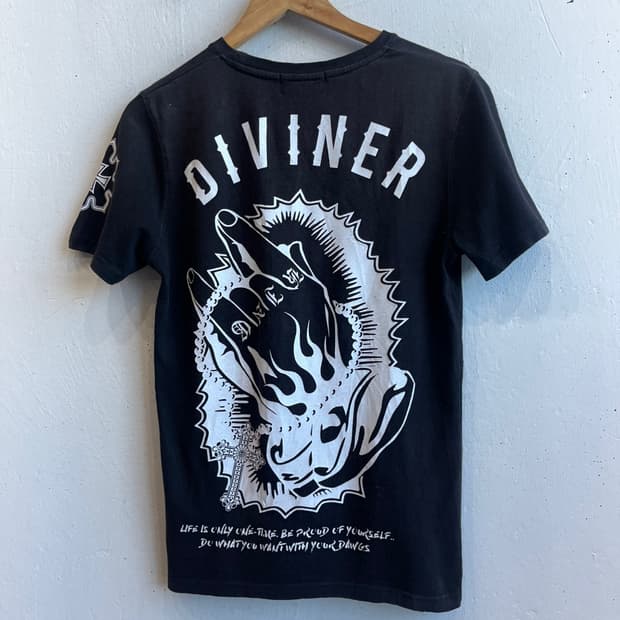 DIVINER JPN 펑크 반팔 티셔츠