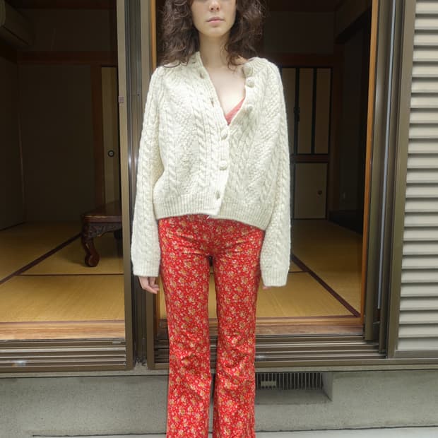 Nuuanu 코듀로이 팬츠 핫토마토