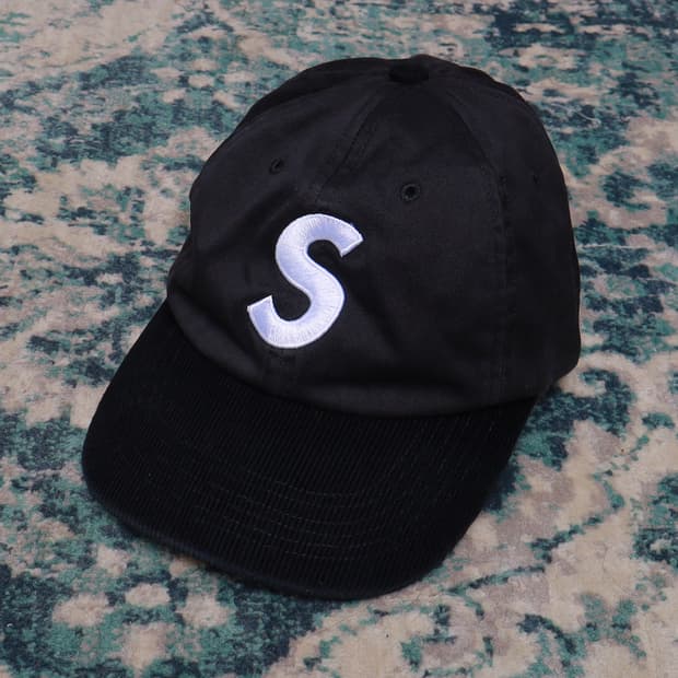 Supreme 슈프림 24SS 투톤 S로고 6패널 캡 모자 블랙