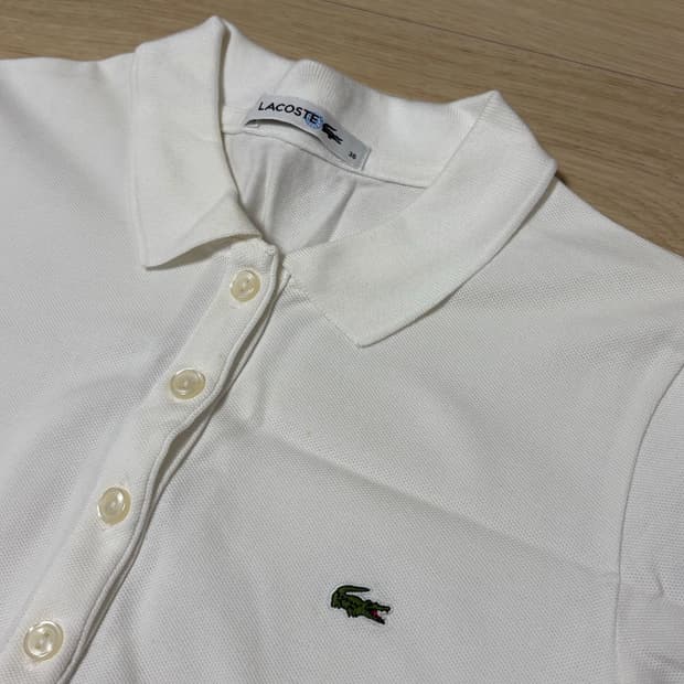 라코스테 폴로 반팔티 반팔 셔츠 화이트