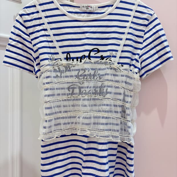 반팔 레이어드 세트(2개 구성)