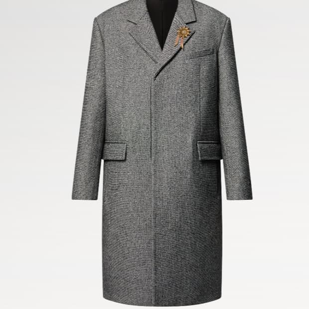 루이비통 남성 테일러 울 코트 