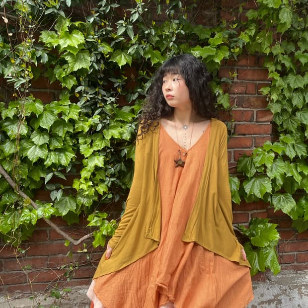 보헤미안 히피 언발 가디건