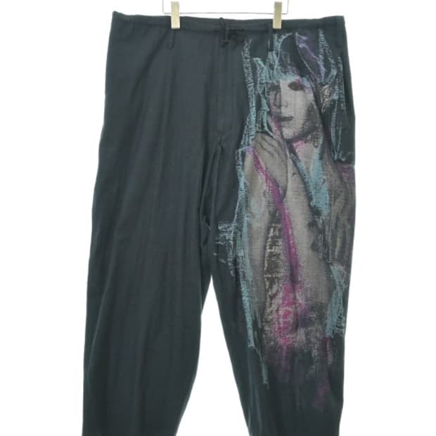 요지야마모토 뿌르옴므 프린팅 팬츠 1size