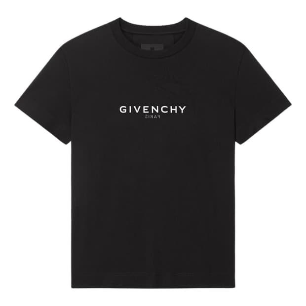 지방시 코튼 리버스 슬림핏 티셔츠 블랙 XL