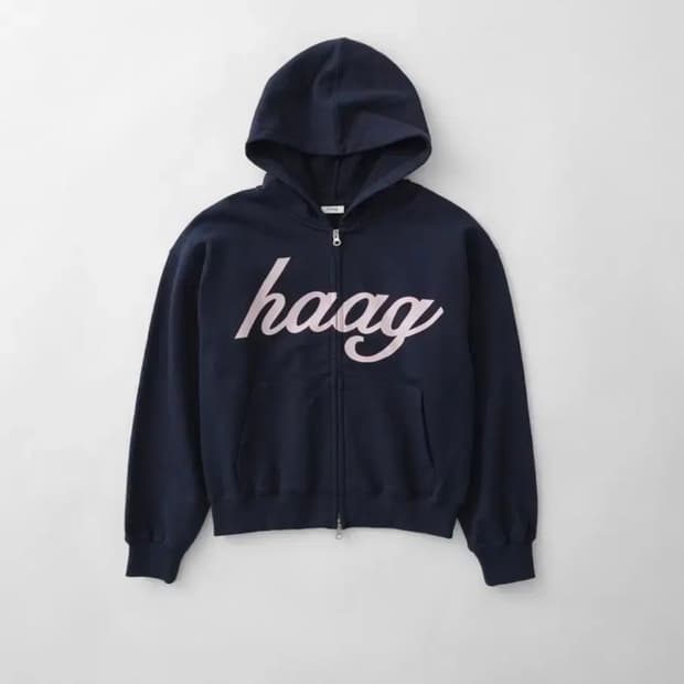헤이그 a mix hoodie zip-up 후드집업(네이비)