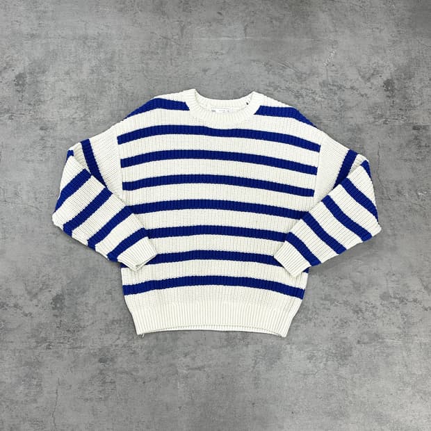 자라 스트라이프 니트