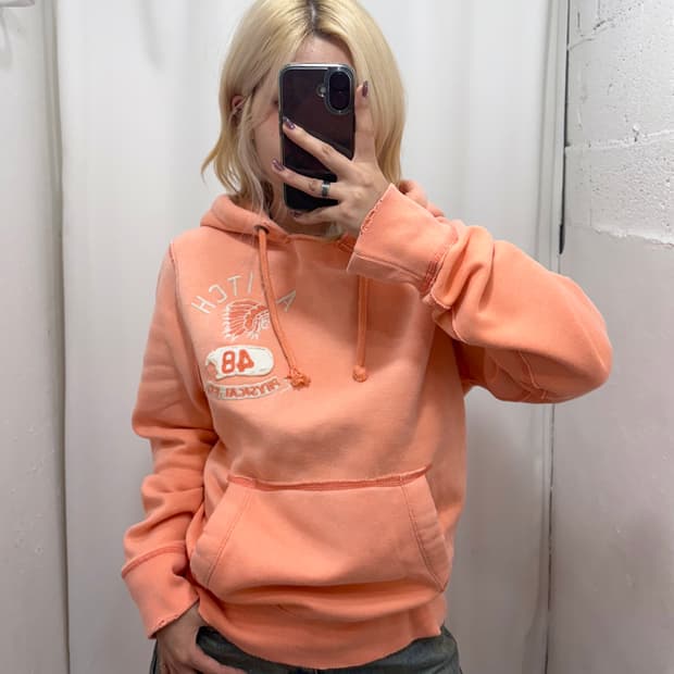 코랄 아베크롬비 후드티