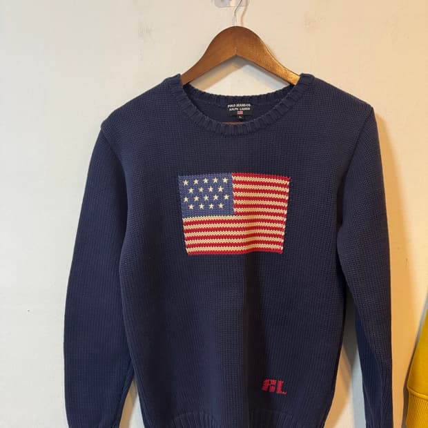 폴로랄프로렌 성조기 니트