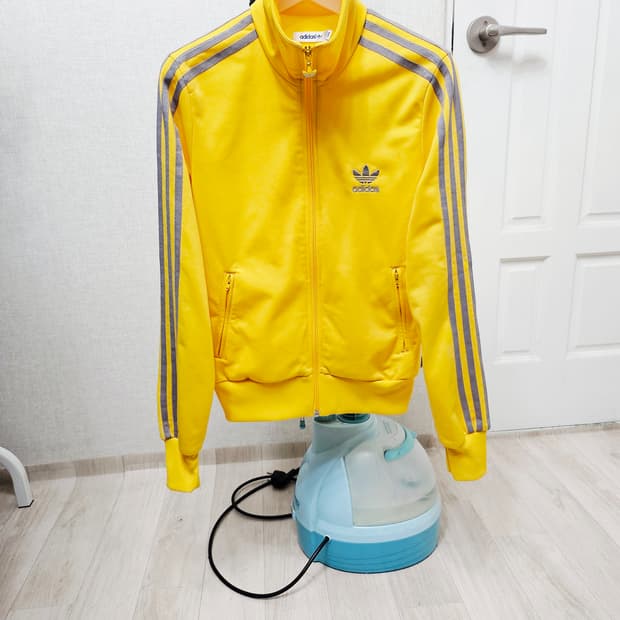 (90)S☆초대장급☆ 아디다스 파이어버드 백로고 [옐로우실버] 트랙탑져지