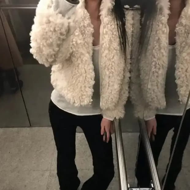 yue project 런던플랏 퍼자켓 뽀글이