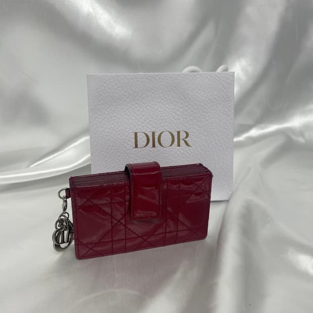 디올 레이디 페이던트 아코디언 카드지갑 + 쇼핑백
