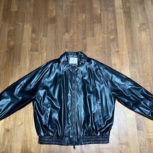 러기드하우스 페이크 레더자켓